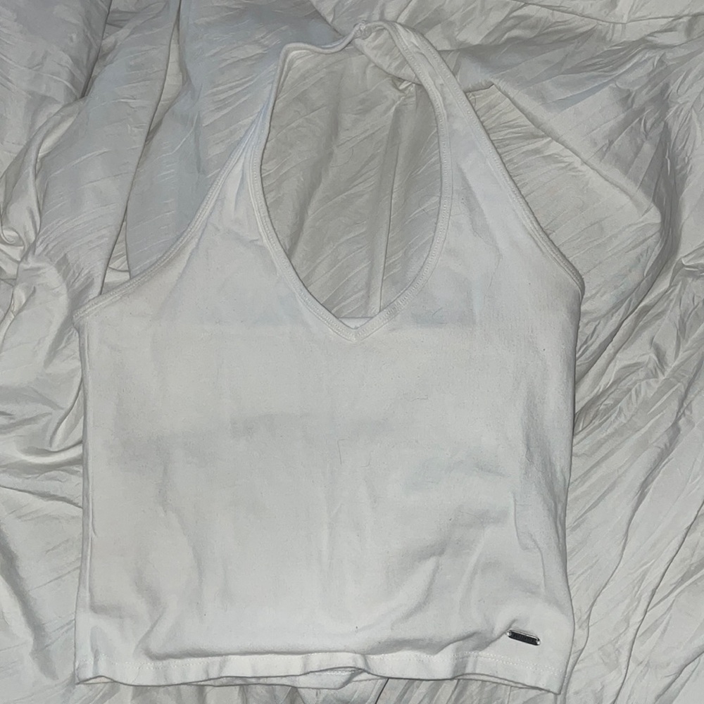 Size Medium Hollister halter top tank - white
